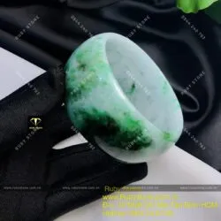 Vòng Cẩm thạch đậu lý, bản 30mm (Gia công theo yêu cầu) - Hình ảnh 6