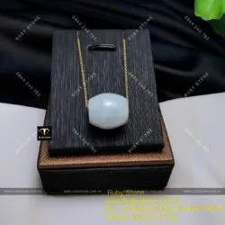 Lu thống ngọc cẩm thạch trắng (jadeite A)