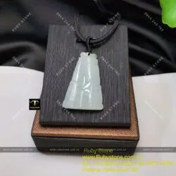 Mặt dây chuyền ngọc Cẩm thạch (jadeite A) trúc quân tử - Ảnh 8