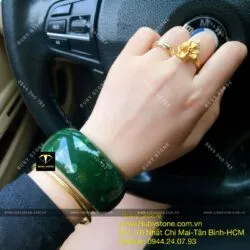 Vòng ngọc bích Canada nguyên khối, bản 30mm