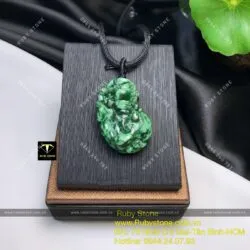Tỳ hưu ngọc Cẩm thạch sơn thuỷ tạc tinh xảo - Ảnh 7