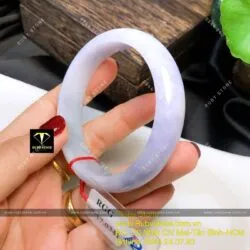 Vòng tay ngọc Cẩm thạch tử la lan, ni tay 55mm (Jadeite jade) Vòng tay ngọc Cẩm thạch tử la lan, ni tay 55mm (Jadeite jade)