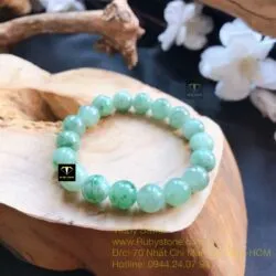 Vòng chuỗi ngọc Cẩm thạch (jadeite A) 10 ly