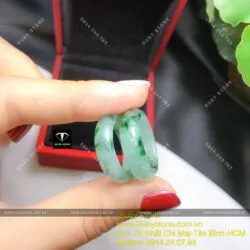 Nhẫn ngọc Cẩm thạch sơn thuỷ Myanmar - Ảnh 3