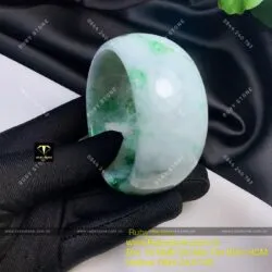 Vòng Cẩm thạch đậu lý, bản 30mm (Gia công theo yêu cầu) - Hình ảnh 4