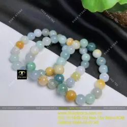 Vòng ngọc cẩm thạch tứ quý (Jadeite A) 10 ly - Hình ảnh 7