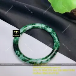 Vòng ngọc Cẩm thạch Sơn thuỷ - jadeite A (gia công theo yêu cầu) - Ảnh 9