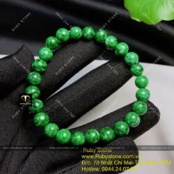 Vòng chuỗi tay ngọc Cẩm thạch sơn thuỷ 7,3 ly - Ảnh 6