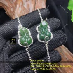 Lắc bạc tỳ hưu ngọc bích Canada - Ảnh 2