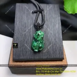 Tỳ huu ngọc Cẩm thạch sơn thuỷ (jadeite A) - Ảnh 6