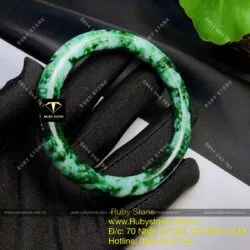 Vòng ngọc Cẩm thạch Sơn thuỷ - jadeite A (gia công theo yêu cầu)
