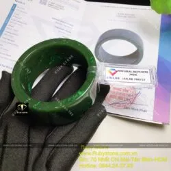 Vòng bản ngọc bích Canada xanh đậm, bản 30mm - Hình ảnh 6