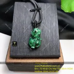 Tỳ huu ngọc Cẩm thạch sơn thuỷ (jadeite A) - Ảnh 4