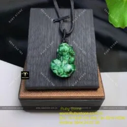 Tỳ hưu ngọc Cẩm thạch sơn thuỷ (jadeite A) - Ảnh 4