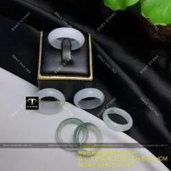 Nhẫn tròn ngọc cẩm thạch (jadeite A) - Ảnh 7