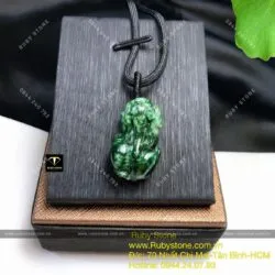 Tỳ hưu ngọc Cẩm thạch sơn thuỷ (Jadeite A)