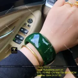Vòng ngọc bích Canada nguyên khối, bản 30mm - Hình ảnh 6