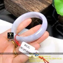 Vòng tay ngọc Cẩm thạch tử la lan, ni tay 55mm (Jadeite jade) Vòng tay ngọc Cẩm thạch tử la lan, ni tay 55mm (Jadeite jade)