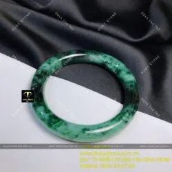 Vòng ngọc cẩm thạch sơn thuỷ 54mm (Gia công theo yêu cầu)