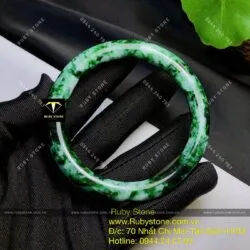 Vòng ngọc Cẩm thạch Sơn thuỷ - jadeite A (gia công theo yêu cầu) - Ảnh 7