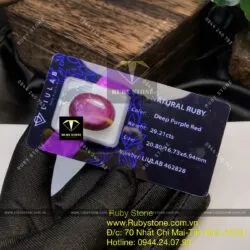 Mặt đá trang sức Ruby Nam Phi VIP (Ruby Zoisite)