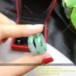 Nhẫn ngọc Cẩm thạch sơn thuỷ Myanmar - Ảnh 4