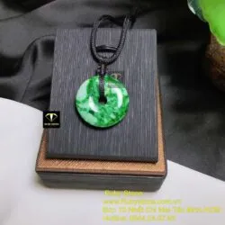 Đồng điếu ngọc Cẩm thạch sơn thuỷ xanh lý