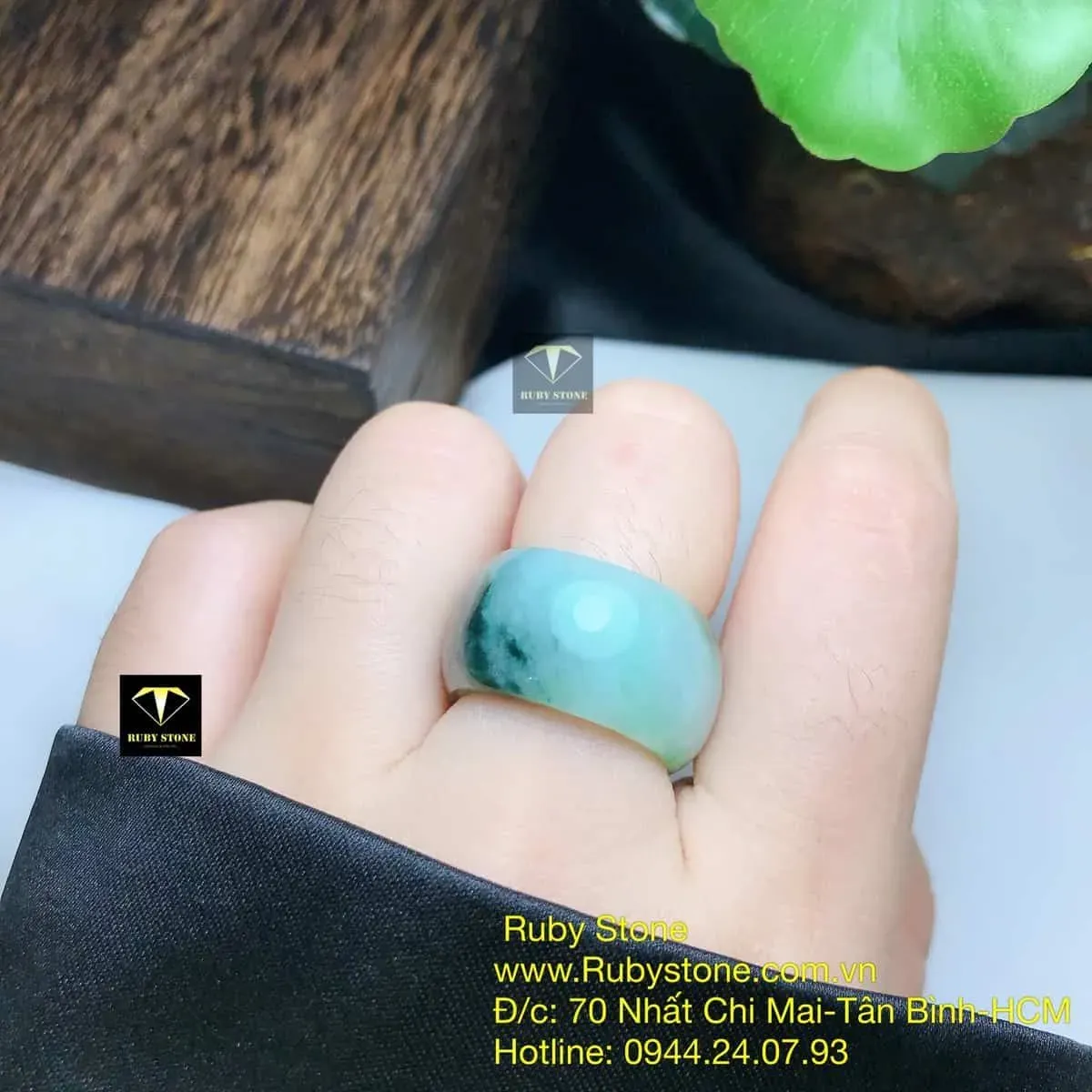 Nhẫn ngọc Cẩm thạch dầu lý Nhẫn ngọc Cẩm thạch dầu lý - Ảnh 3