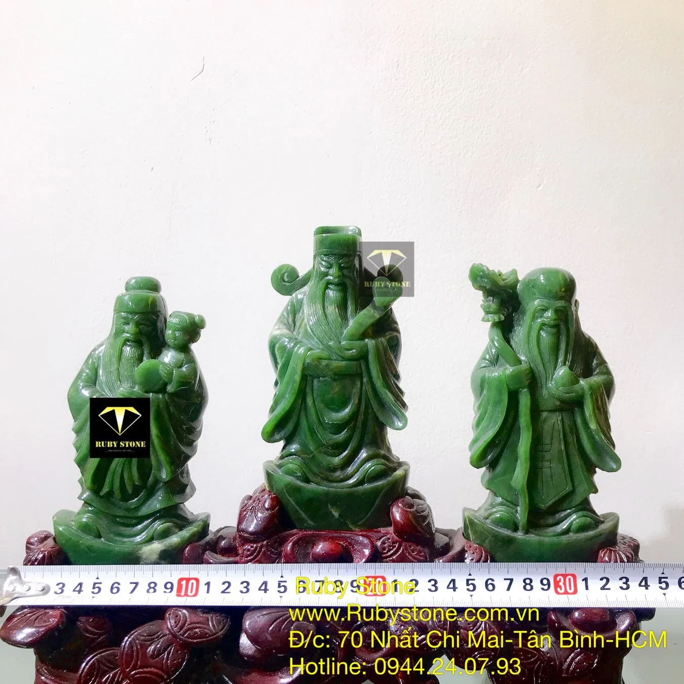 Bộ Tam đa (Phúc - Lộc - Thọ) ngọc bích Canada Bộ Tam đa (Phúc - Lộc - Thọ) ngọc bích Canada - Ảnh 9