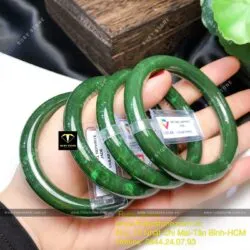 Vòng tay Ngọc bích Canada, ni tay dưới 54mm