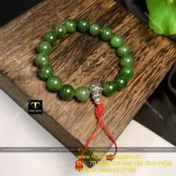 Chuỗi hạt niệm Phật ngọc bích Canada 18 hạt 10 ly - Ảnh 4
