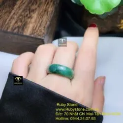 Nhẫn ngọc Cẩm thạch dầu lý - Ảnh 3