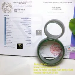 Vòng bản ngọc bích Canada xanh đậm, bản 25mm - Ảnh 2