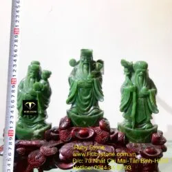 Bộ Tam đa (Phúc - Lộc - Thọ) ngọc bích Canada Bộ Tam đa (Phúc - Lộc - Thọ) ngọc bích Canada
