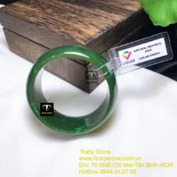 Vòng bản ngọc bích Canada xanh đậm, bản 25mm - Ảnh 5