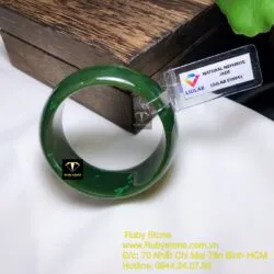 Vòng bản ngọc bích Canada xanh đậm, bản 25mm - Ảnh 4