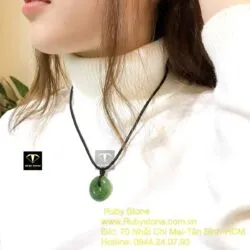 Đồng điếu ngọc bích Canada xanh lá, ĐK 28mm - Ảnh 3