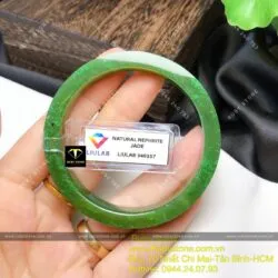 Vòng ngọc bích Canada xanh lý, bản vuông 10mm - Ảnh 3