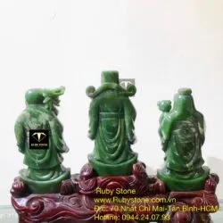Bộ Tam đa (Phúc - Lộc - Thọ) ngọc bích Canada Bộ Tam đa (Phúc - Lộc - Thọ) ngọc bích Canada
