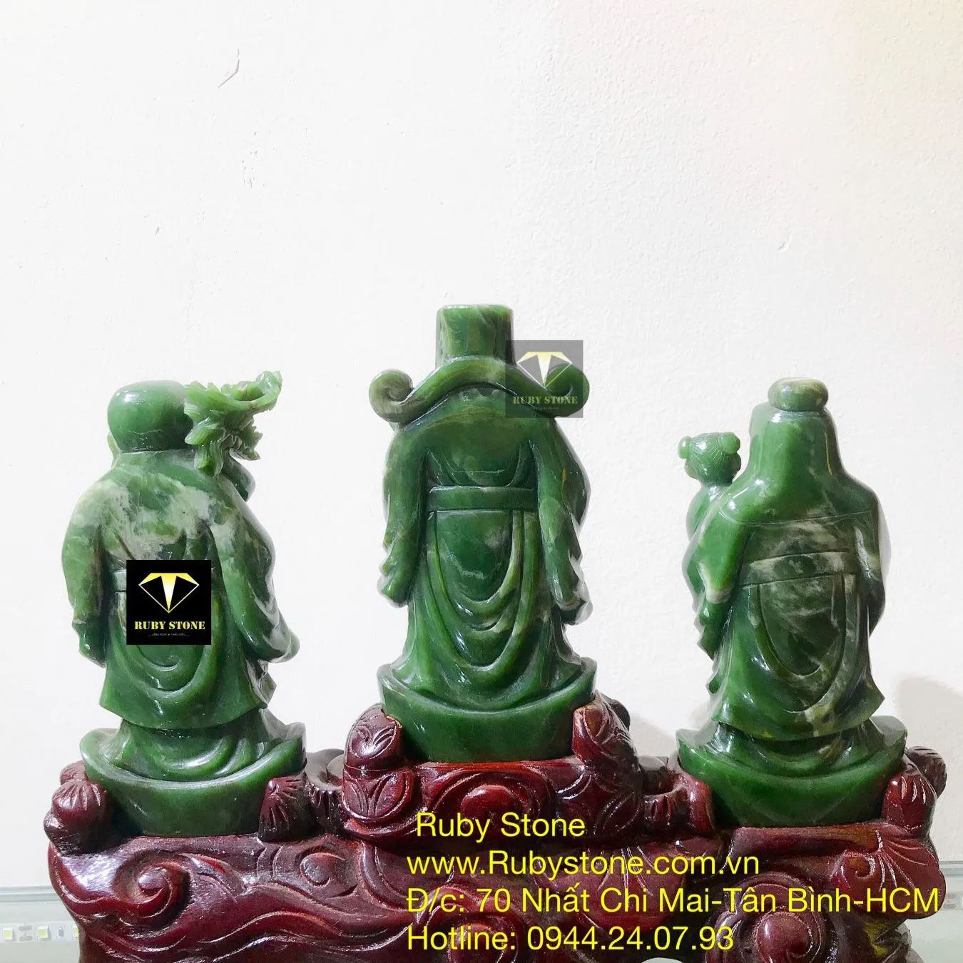 Bộ Tam đa (Phúc - Lộc - Thọ) ngọc bích Canada Bộ Tam đa (Phúc - Lộc - Thọ) ngọc bích Canada - Ảnh 5