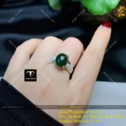 nhẫn bạc ngọc bích