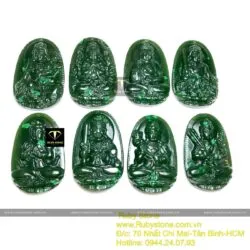 Phật bản mệnh ngọc bích Canada xanh đậm, kích thước 42mm