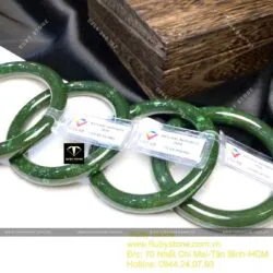 Vòng tay Ngọc bích Canada, ni tay dưới 54mm - Ảnh 5