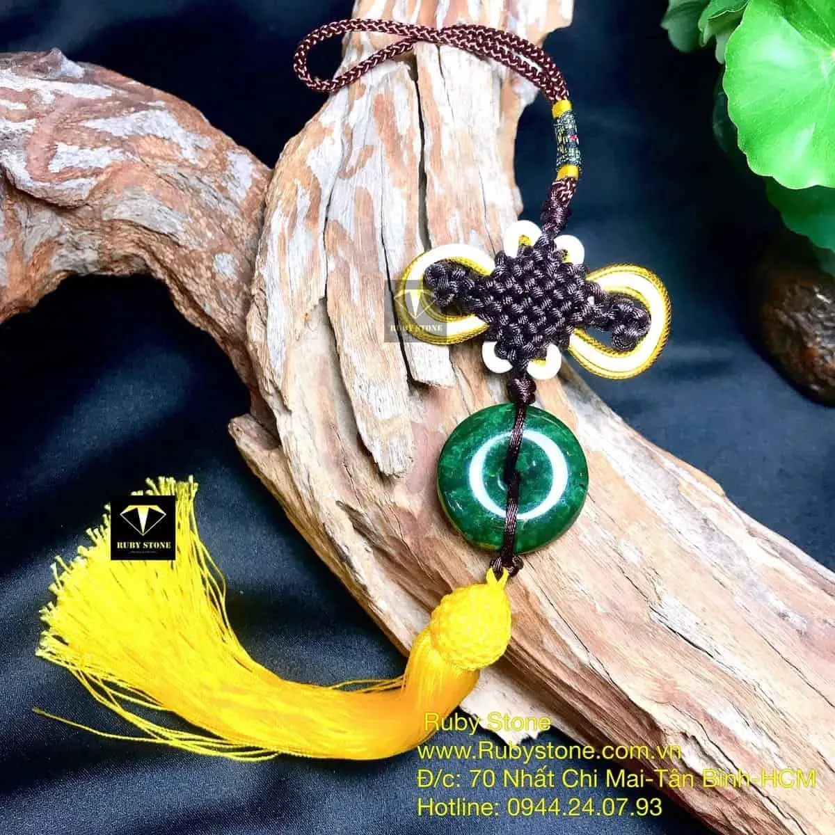 Móc treo xe đồng điếu bình an ngọc bích Canada Móc treo xe đồng điếu bình an ngọc bích Canada - Ảnh 7