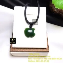 Mặt dây chuyền trái táo Ngọc bích cho bé - Hình ảnh 5
