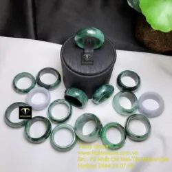Nhẫn ngọc Cẩm thạch dầu lý