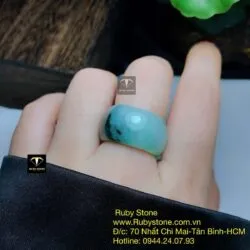 Nhẫn ngọc Cẩm thạch dầu lý