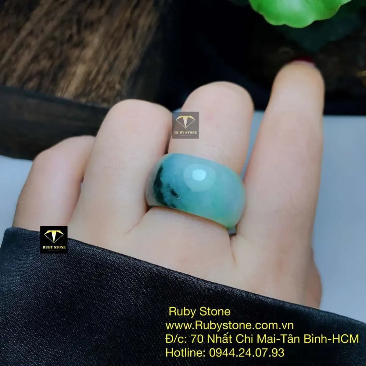 Nhẫn ngọc Cẩm thạch dầu lý Nhẫn ngọc Cẩm thạch dầu lý