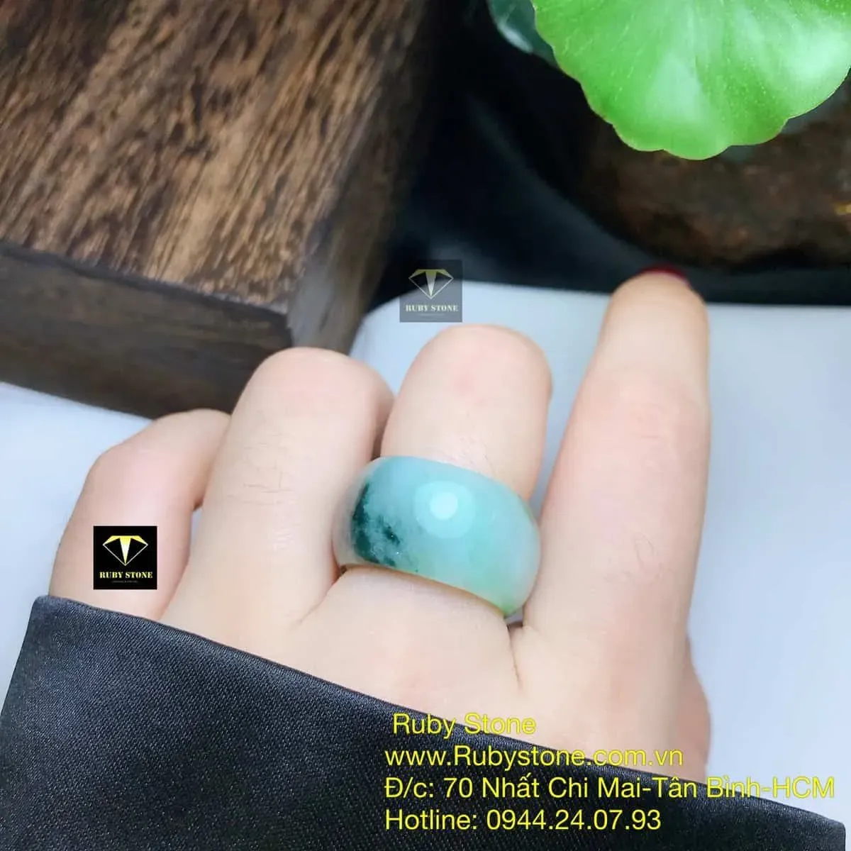 Nhẫn ngọc Cẩm thạch dầu lý Nhẫn ngọc Cẩm thạch dầu lý - Ảnh 4