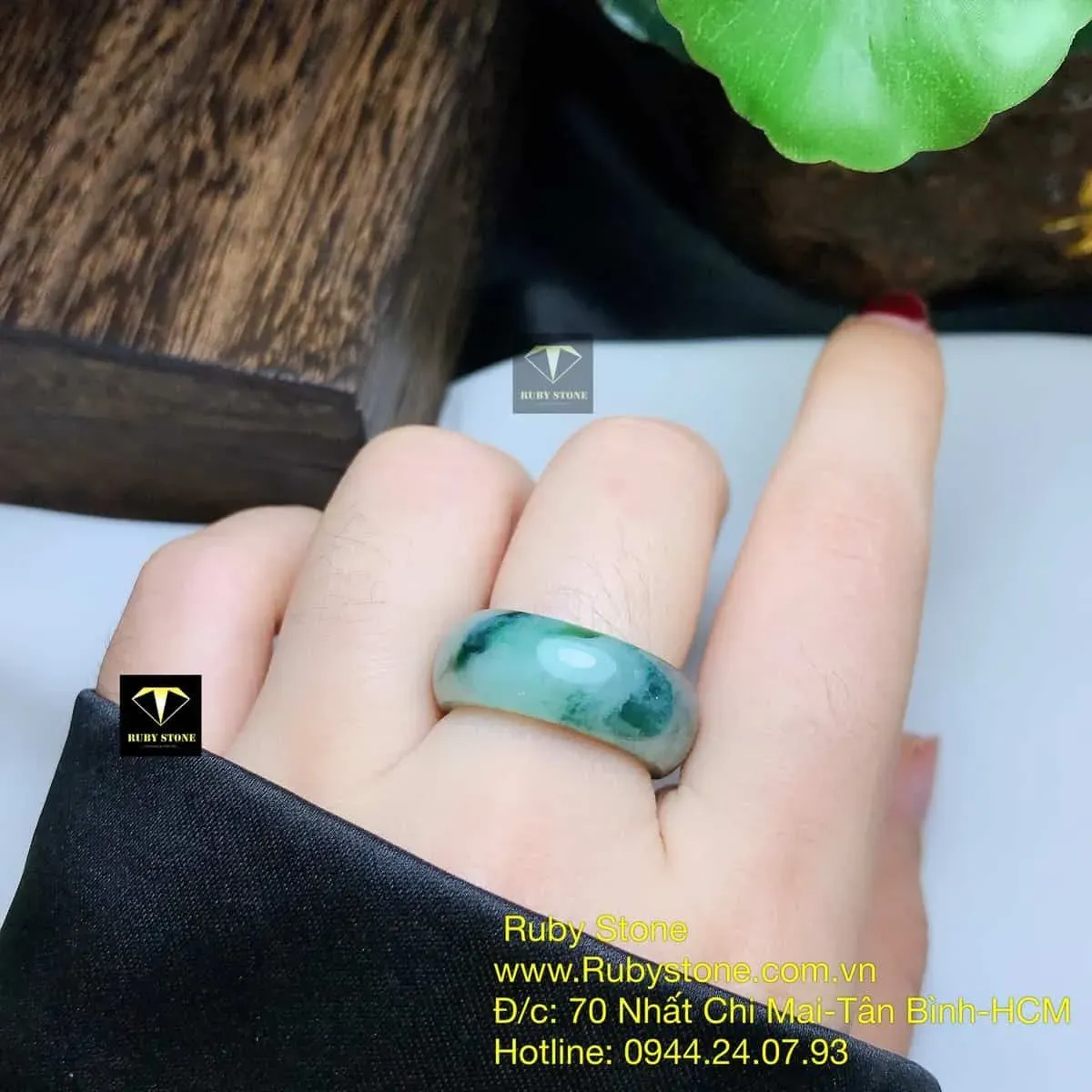 Nhẫn ngọc Cẩm thạch dầu lý Nhẫn ngọc Cẩm thạch dầu lý - Ảnh 2